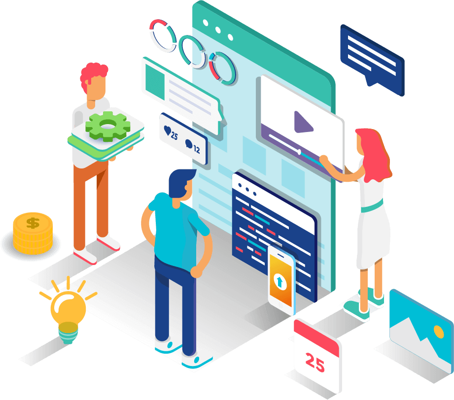 Team collaboration on digital dashboard and development