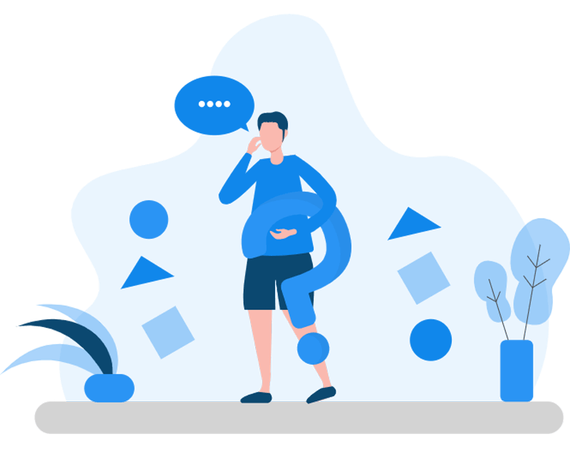 FAQ illustration with question mark